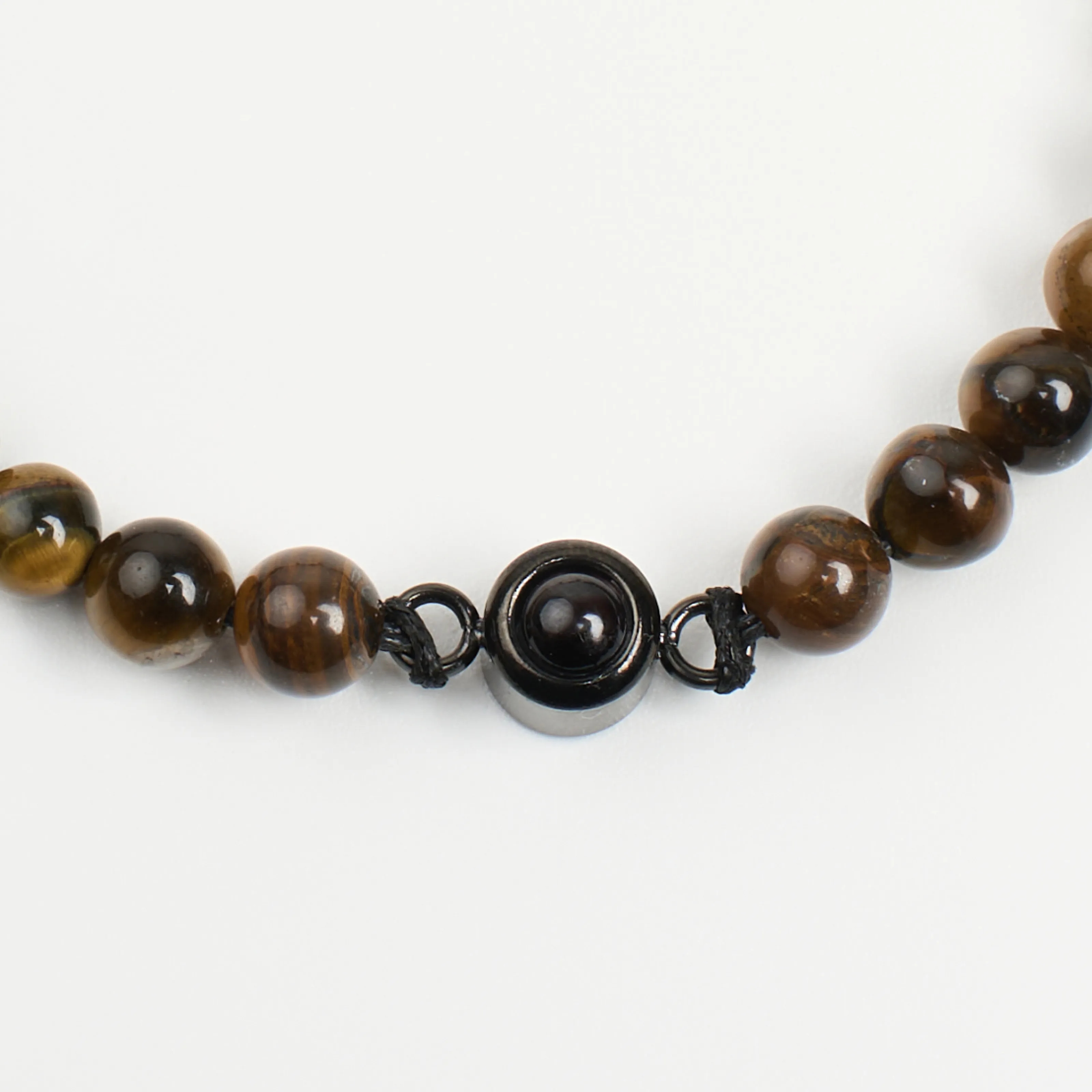 Браслет тигровый глаз амазонит для Близнецов фокус и ясность