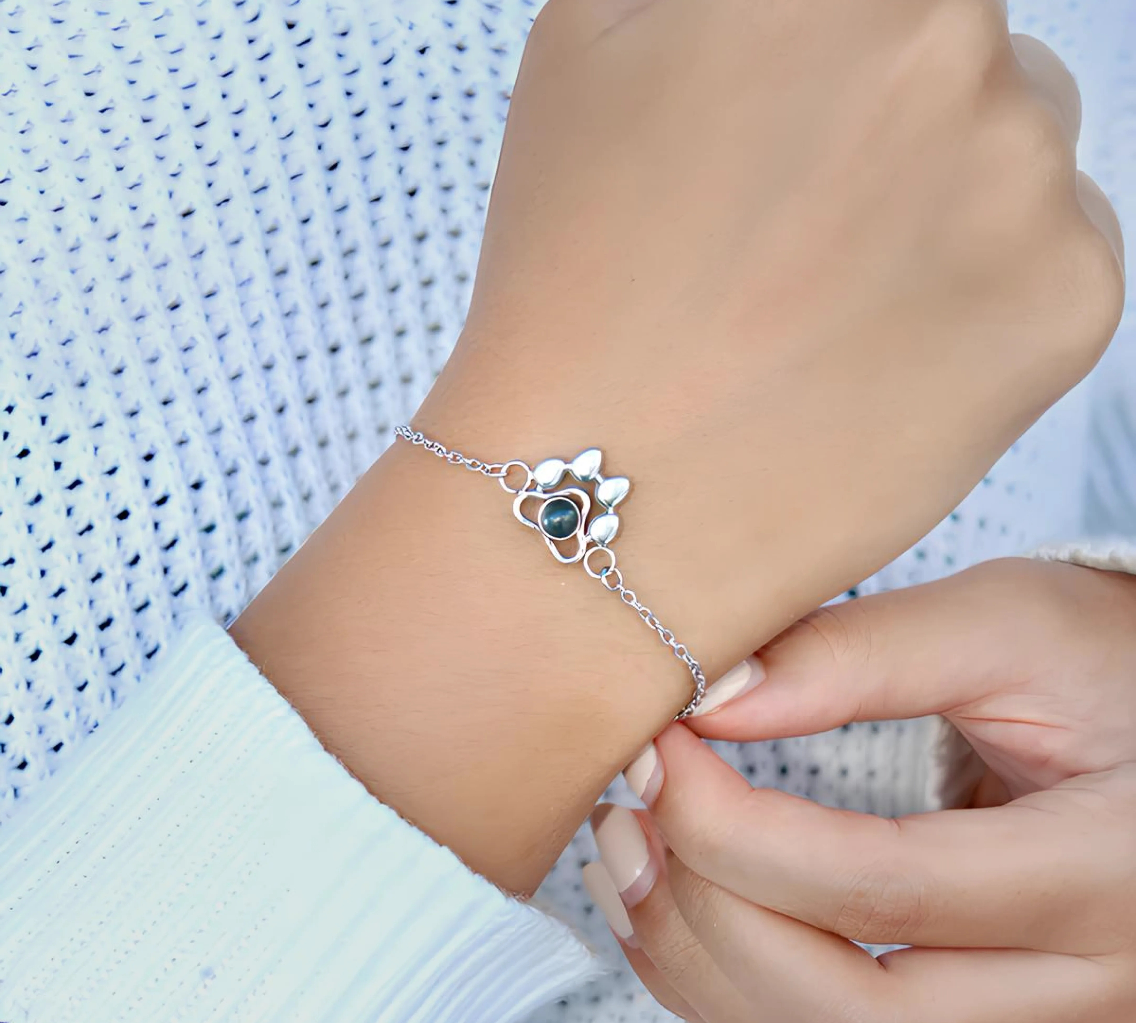 Сувенирный браслет с лапкой для владельцев питомцев