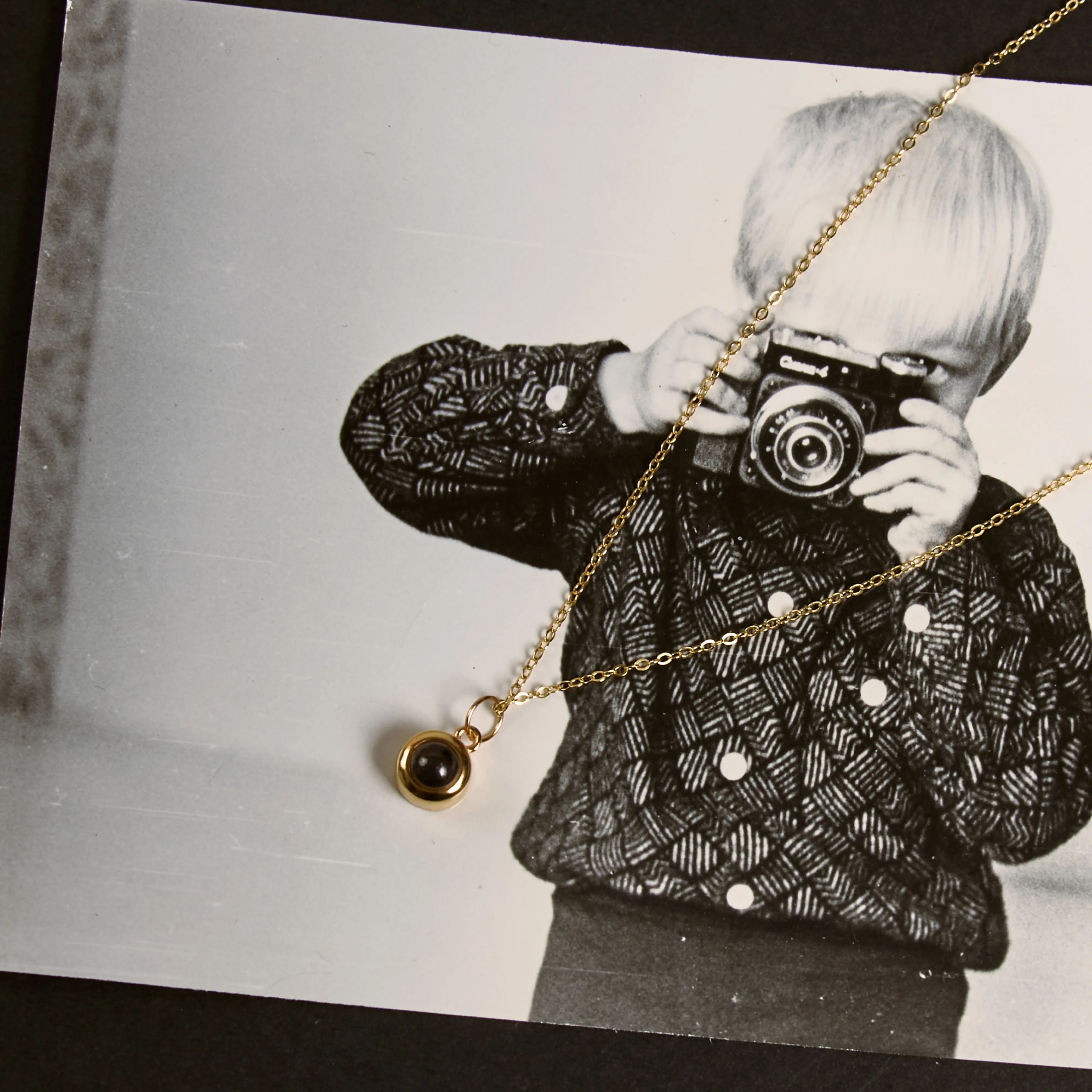 Браслет с фото шармом в форме сердца серебро