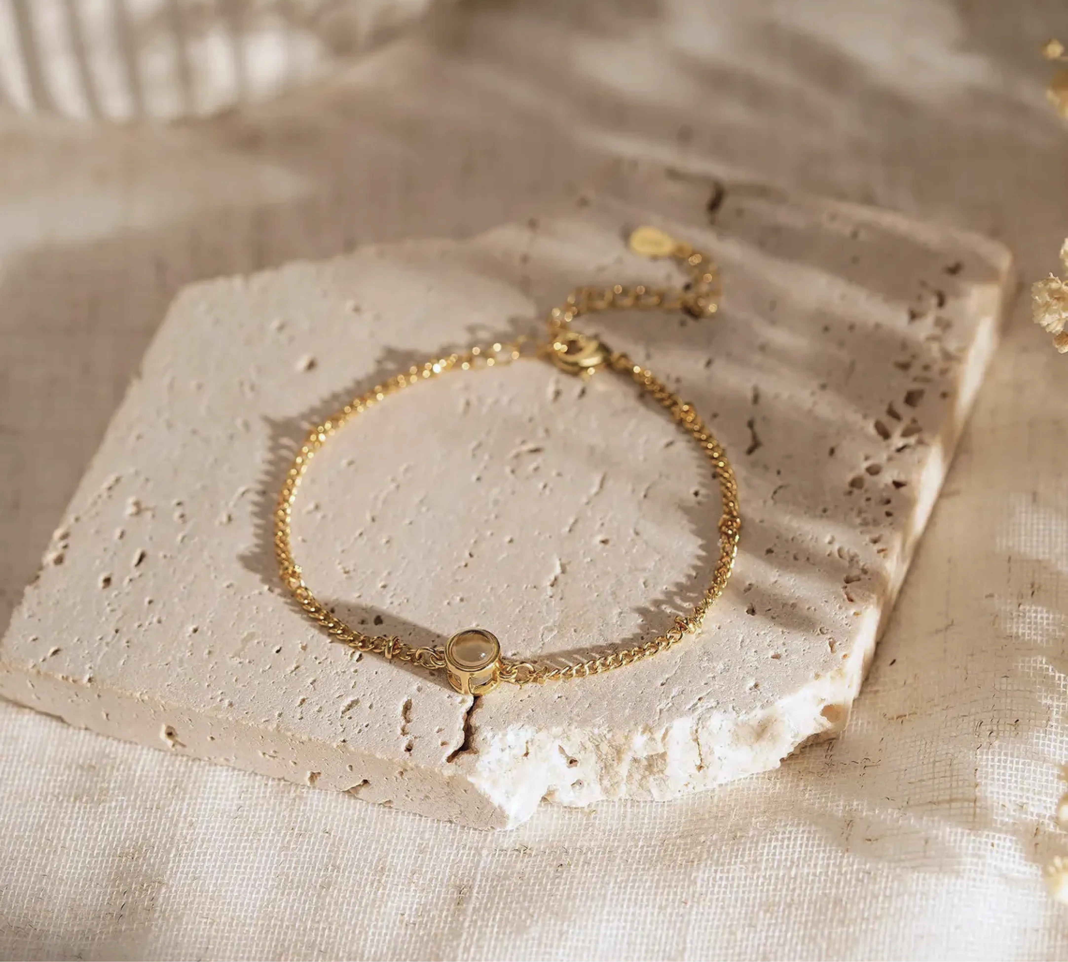 Ювелирный браслет с фото-шармом из серебра 925