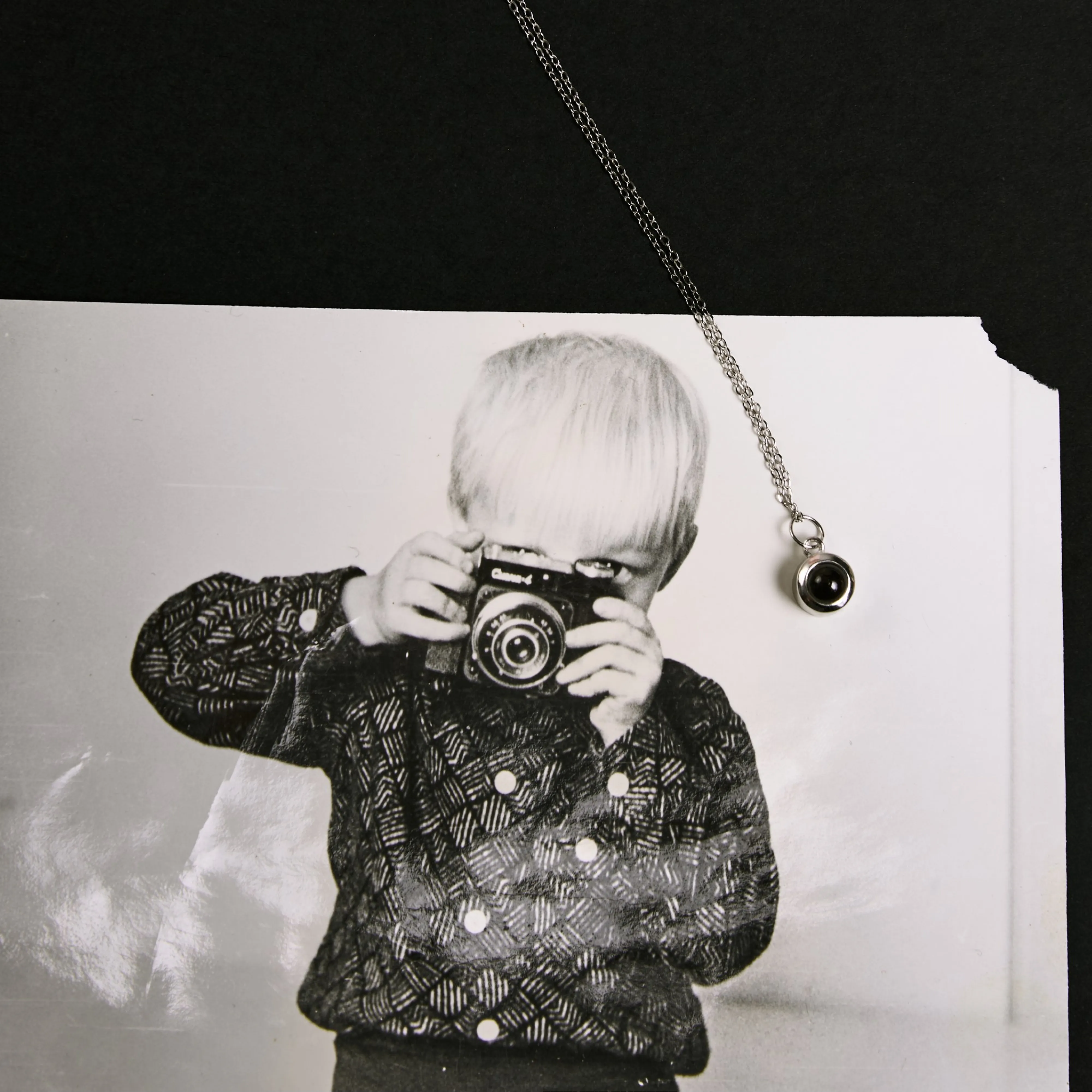 Шарм с фото питомца для браслета в серебре 925