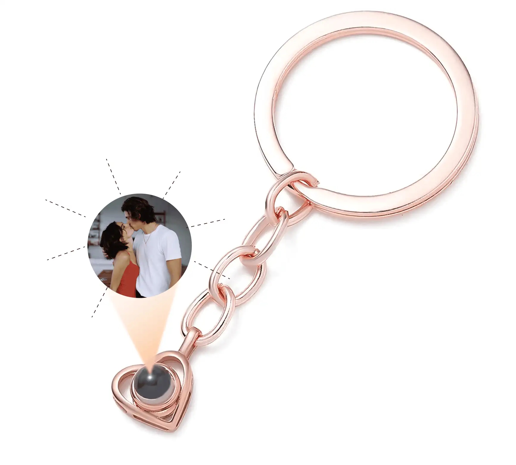 Брелок-сердце с изображением внутри — ювелирный сувенир с чувствами