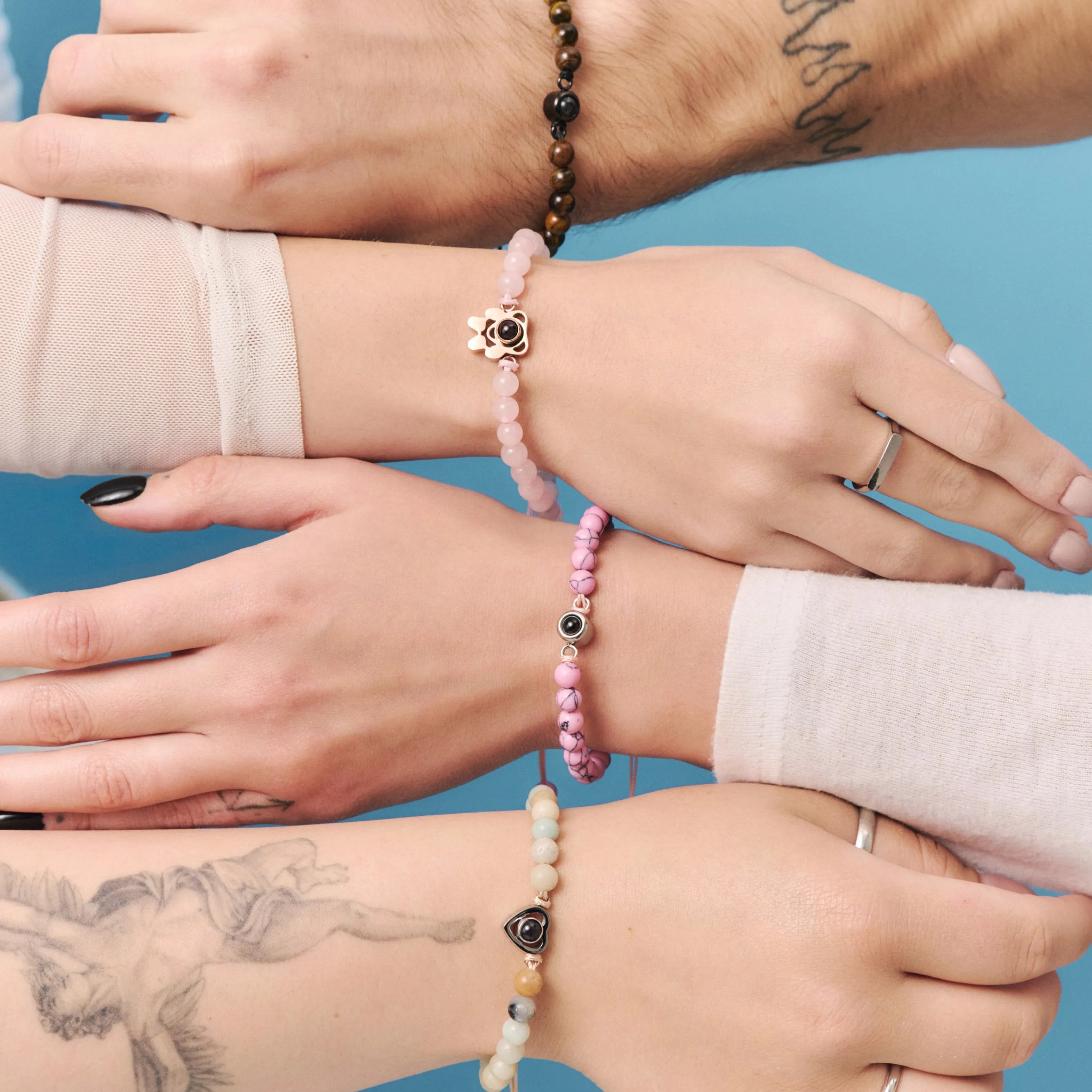 Браслет амазонит белый эстетика