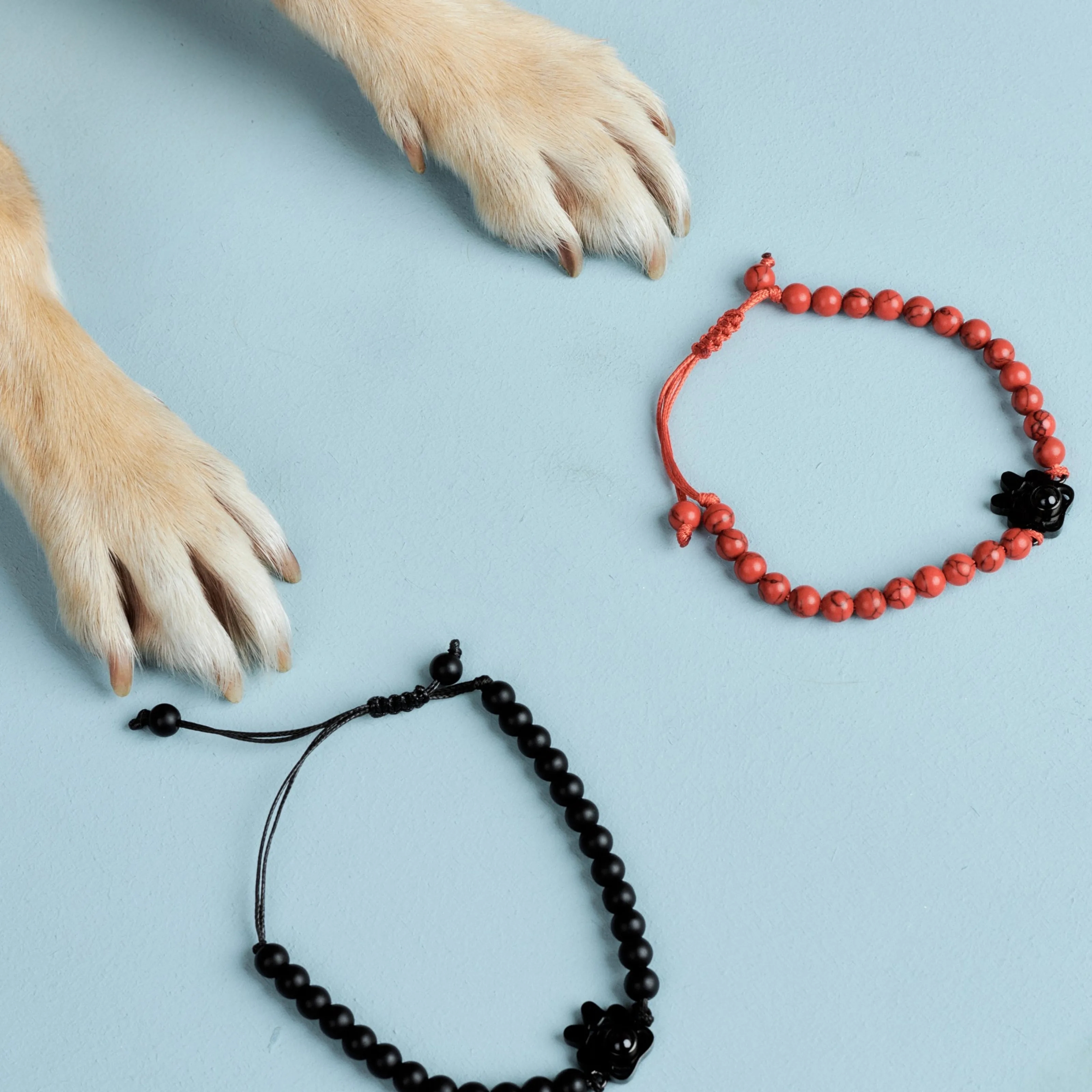 Мужской браслет из чёрного агата мощный энергетический оберег