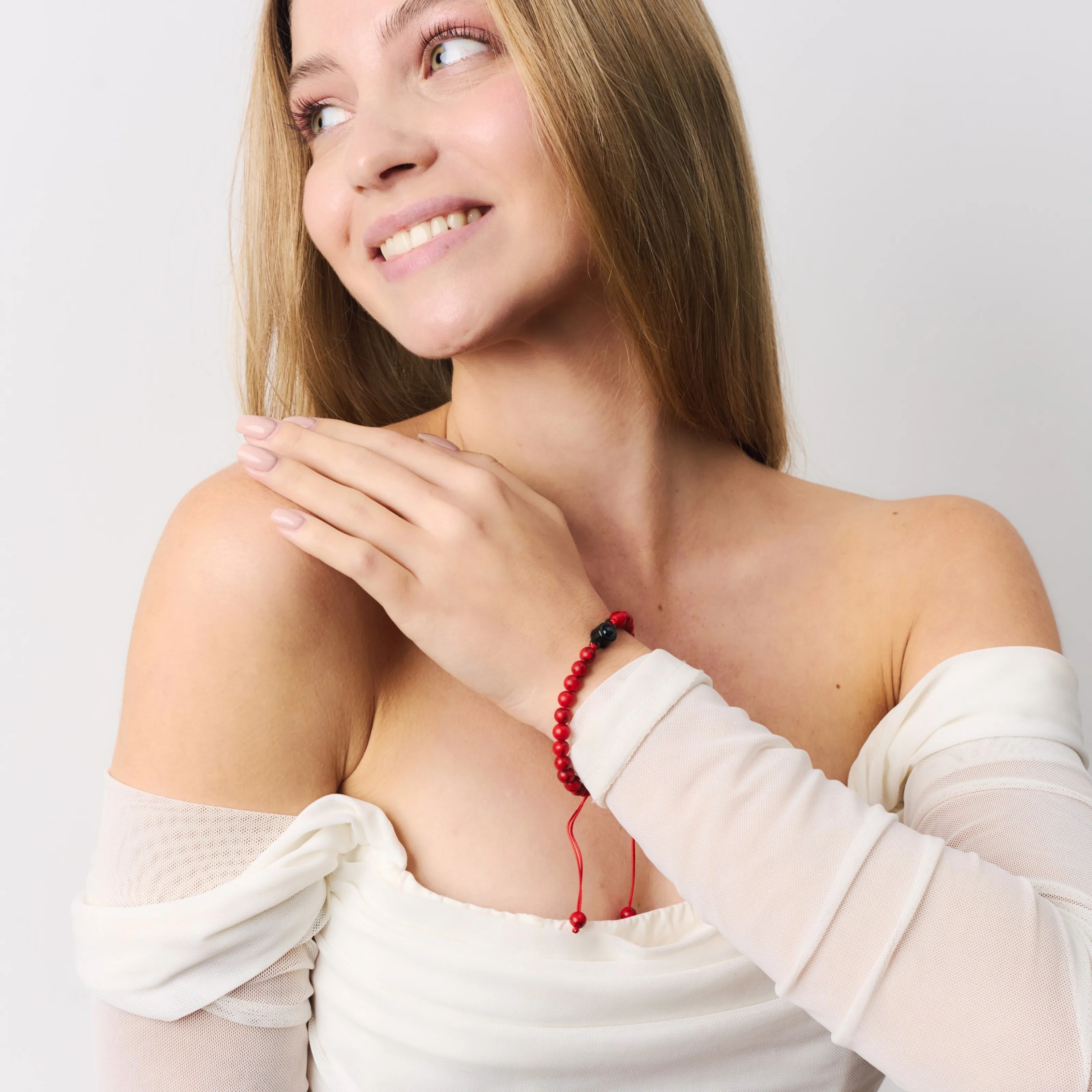 Талисман браслет красный кахолонг для тех, кто работает с астрологом