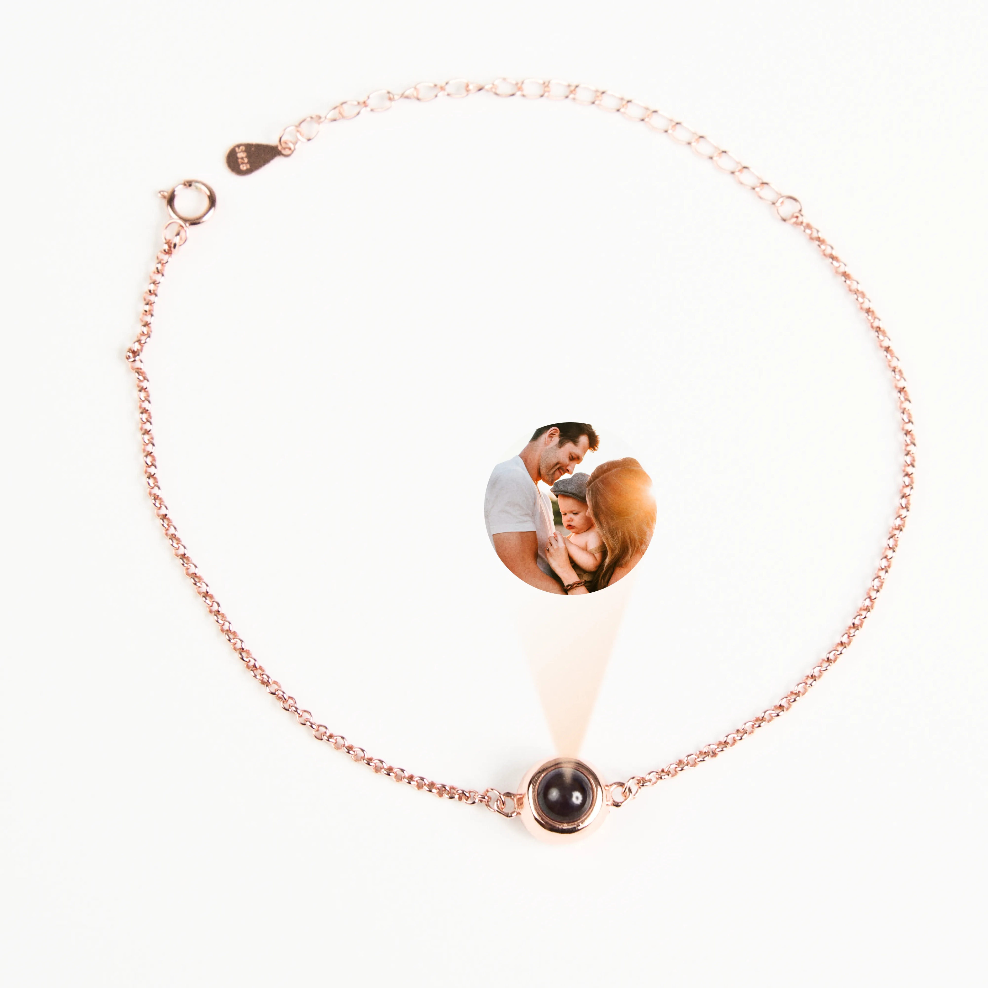 Розовое золото браслет шар подарок для двоих