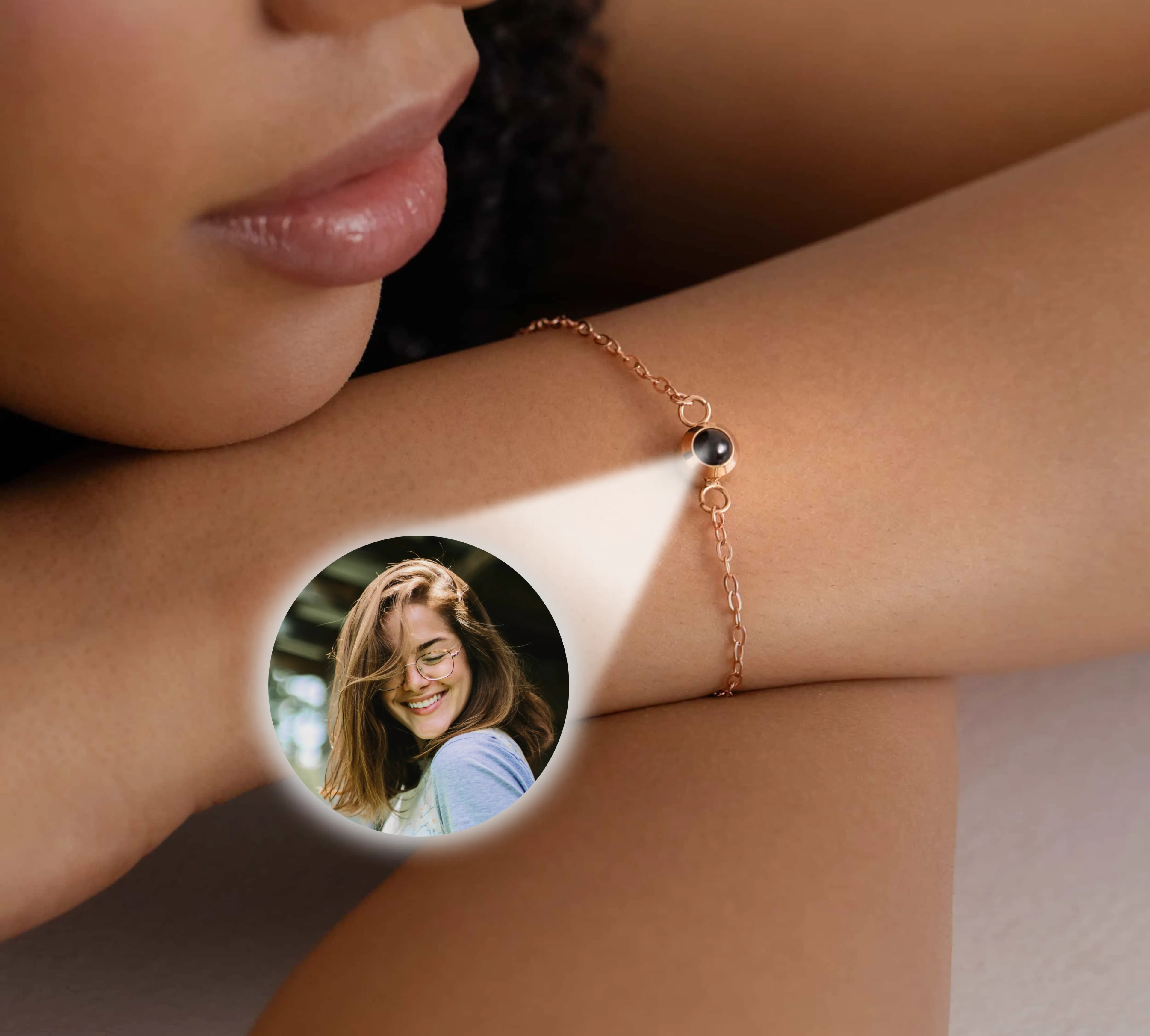 Кулон шарм с фото и гравировкой даты