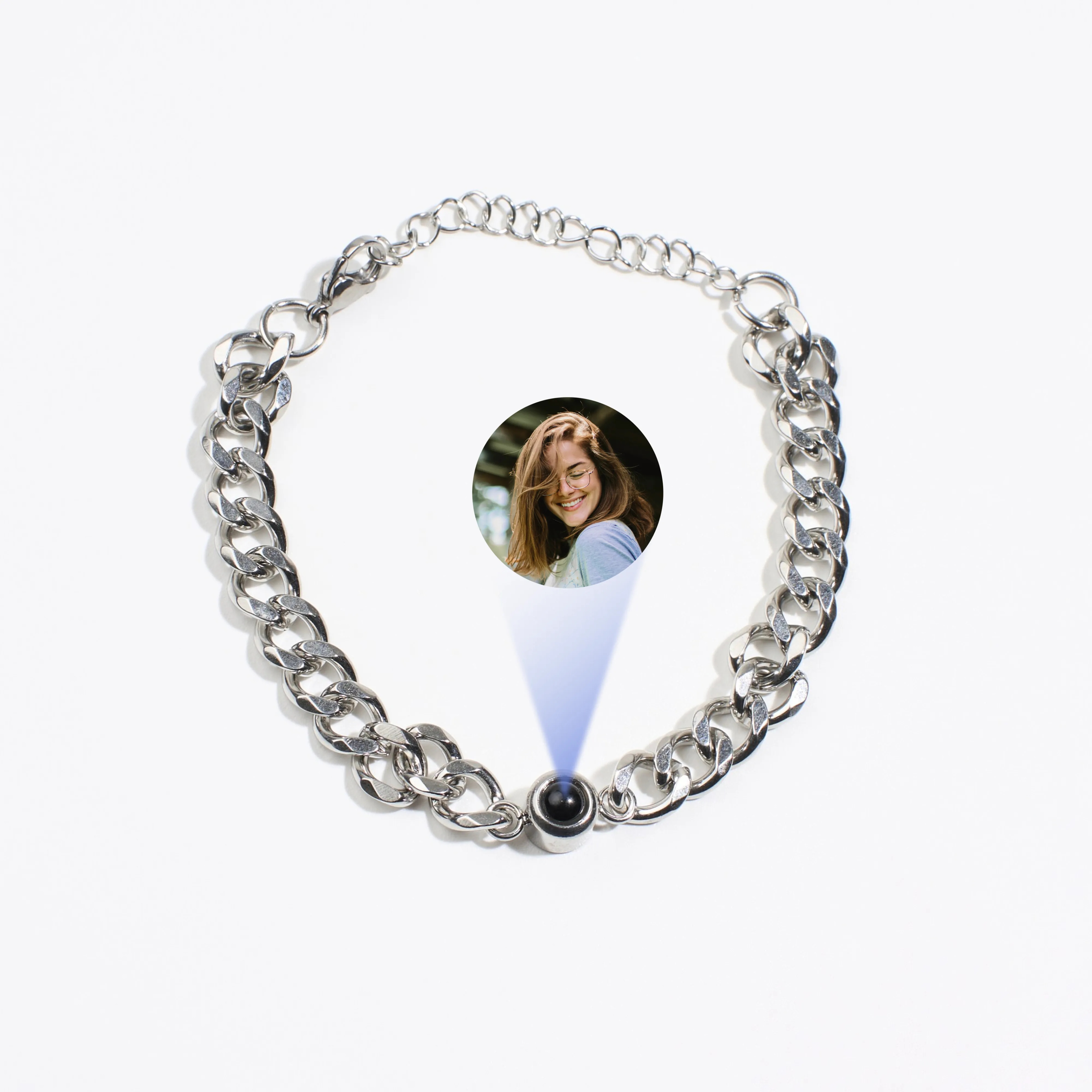 Мужской браслет с фото и гравировкой в подарок