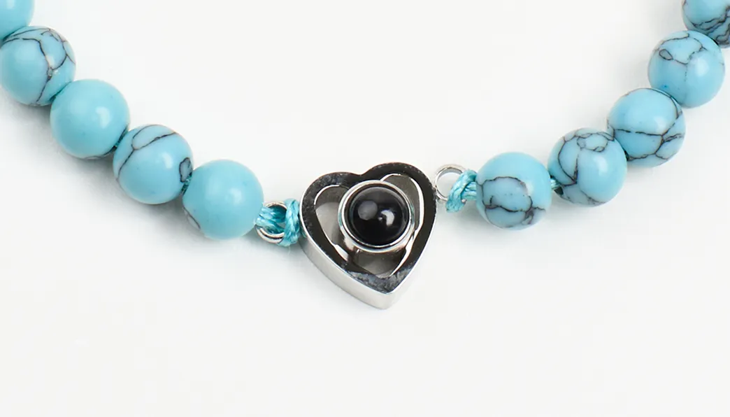 Браслет из бирюзового кахолонга